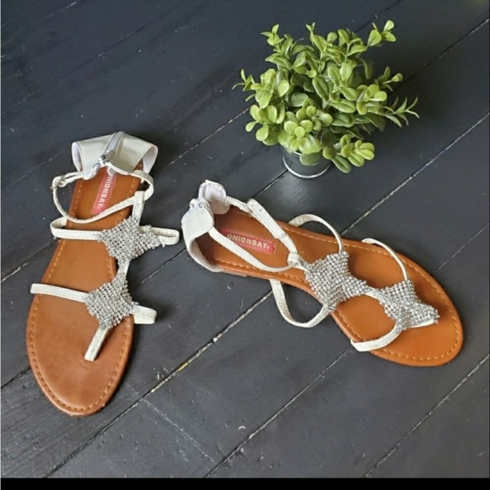Unionbay White Gladiator Sandals